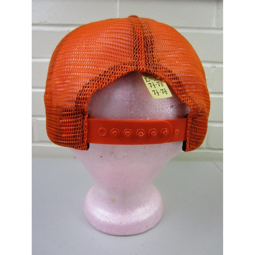 Vintage 80s Snapback Trucker Hat Motorcycle Club Forest City‎ Riders MC Illinois